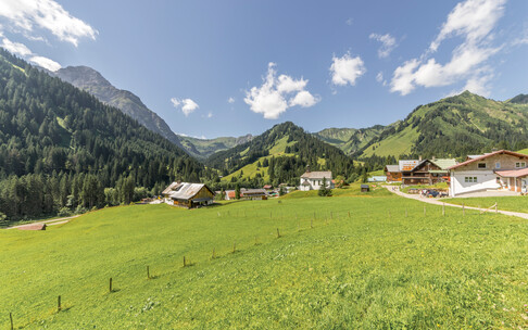 summer on the alpine pastures in Baad | © Kleinwalsertal Tourismus eGen | Photographer: Steffen Berschin