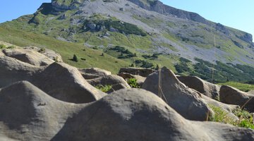 Der Hohe Ifen mit dem typischen Schrattenkalk