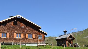 Alpe Ifersgunt mit Kapelle