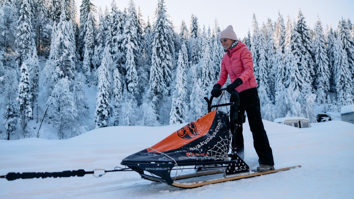 Huskycamp Kleinwalsertal Winter | © Kleinwalsertal Tourismus | Oliver Farys