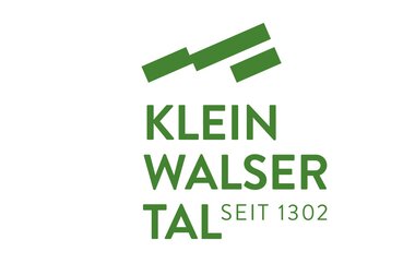 Logo der Kleinalser Tal, bestehend aus grünen Linien und dem Schriftzug 'KLEIN WALSER TAL SEIT 1302'. | © Kleinwalsertal Tourismus eGen